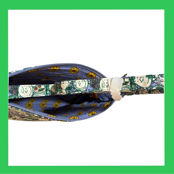 NWT! VERA BRADLEY X PEANUTS CROSSBODY MULTI ZIPPER POCKETS BAG W ADJ. STRAP. NEW - Picture 10 of 16